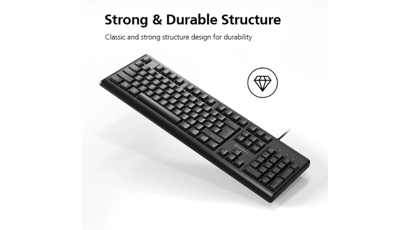 Bộ bàn phím kèm chuột có dây MicroPack Classic Wired Combo KM-2005-KM-2005-EN-BK-2