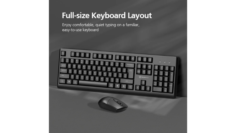 Bộ bàn phím chuột không dây MicroPack KM-205W-KM-205W-EN-BK-3