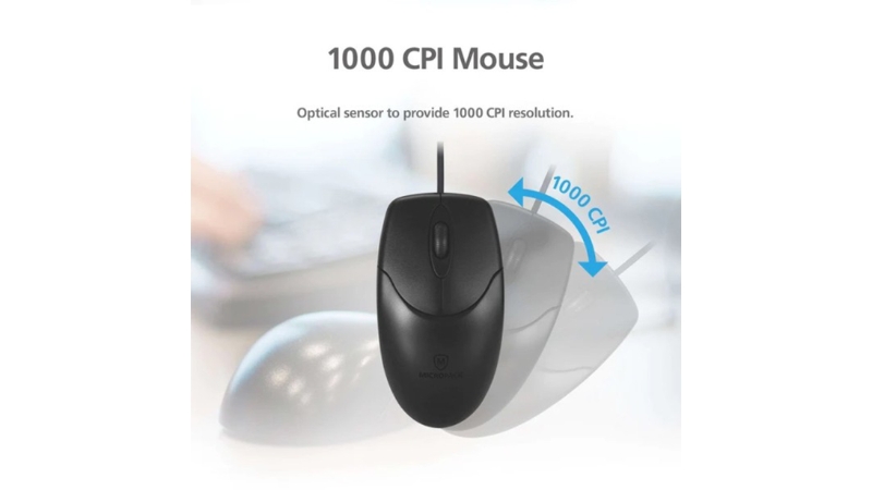 Bộ bàn phím chuột có dây MicroPack Combo Lite Classic Wired KM-2003-KM-2003 EN BK-6