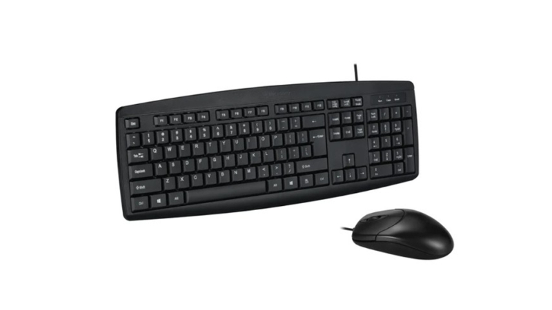 Bộ bàn phím chuột có dây MicroPack Combo Lite Classic Wired KM-2003-KM-2003 EN BK-3