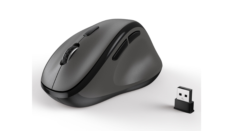 Chuột không dây công thái học MicroPack Silent MP V01W-MP-V01W-GY-9