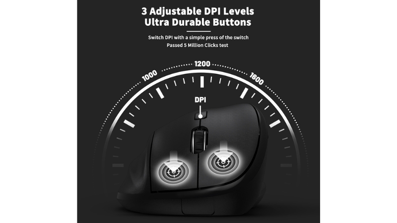 Chuột không dây công thái học MicroPack Silent MP V01W-MP-V01W-GY-14