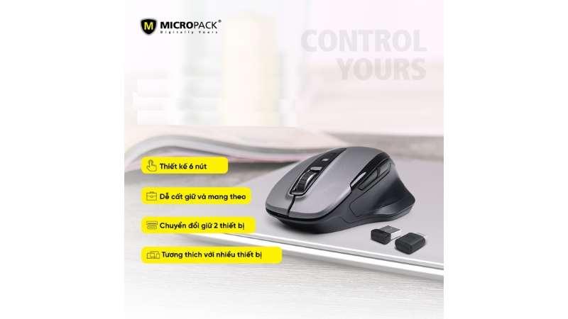 Chuột không dây MicroPack Speedy Pro MP-752W-MP-752W-BL-8