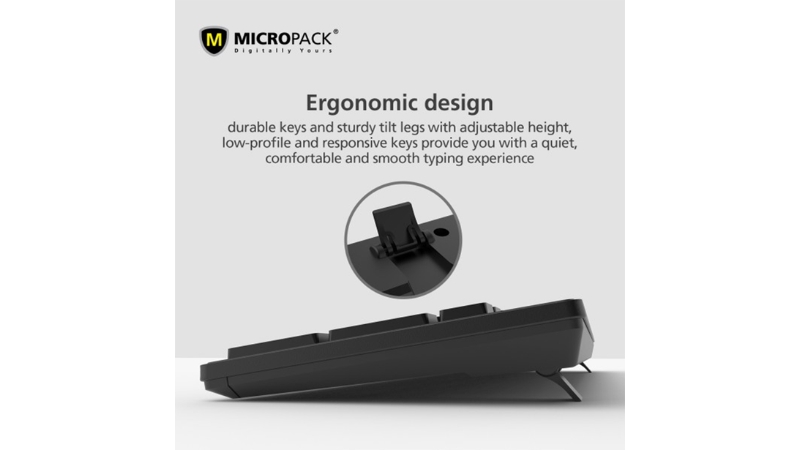 Bộ bàn phím chuột không dây MicroPack USB 2.4G iFree Lite 2 KM-237W-KM-237W-EN-PL-7