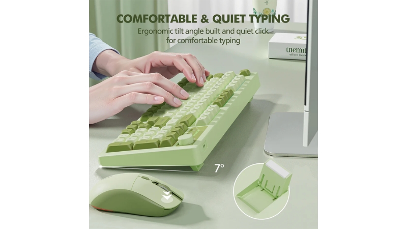 Bộ bàn phím chuột không dây Bluetooth MicroPack Silent Lifestyle KM-270W-KM-270W-EN-BK-10