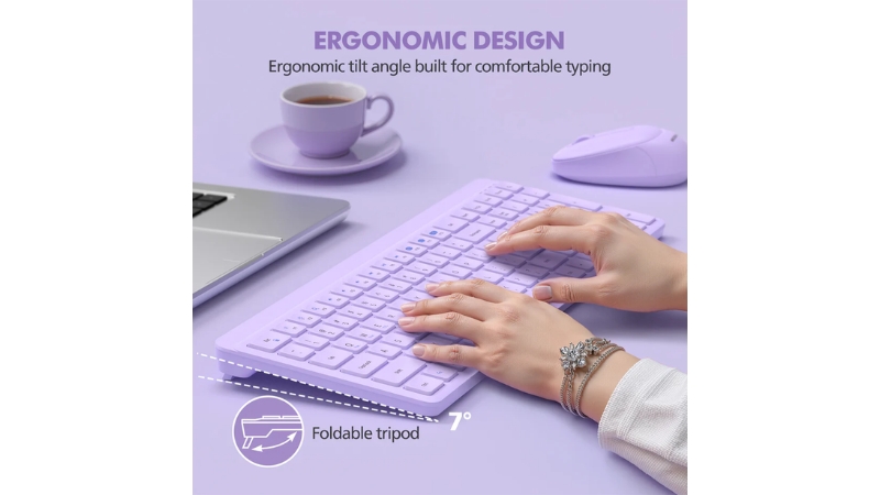 Bộ bàn phím chuột không dây Bluetooth MicroPack Silent Lifestyle KM-268W-KM-268W-EN-GN-14