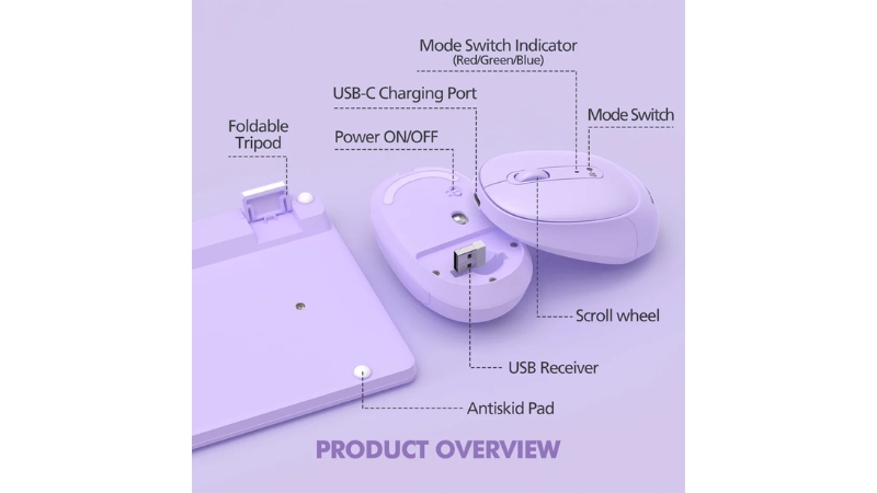 Bộ bàn phím chuột không dây Bluetooth MicroPack Silent Lifestyle KM-268W-KM-268W-EN-GN-13