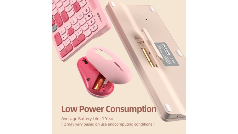 Bộ bàn phím chuột Bluetooth MicroPack Lifestyle KM-238W-KM-238W-EN-PM-11