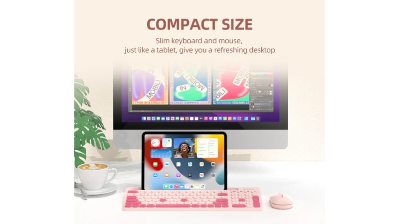 Bộ bàn phím chuột Bluetooth MicroPack Lifestyle KM-238W-KM-238W-EN-PM-12