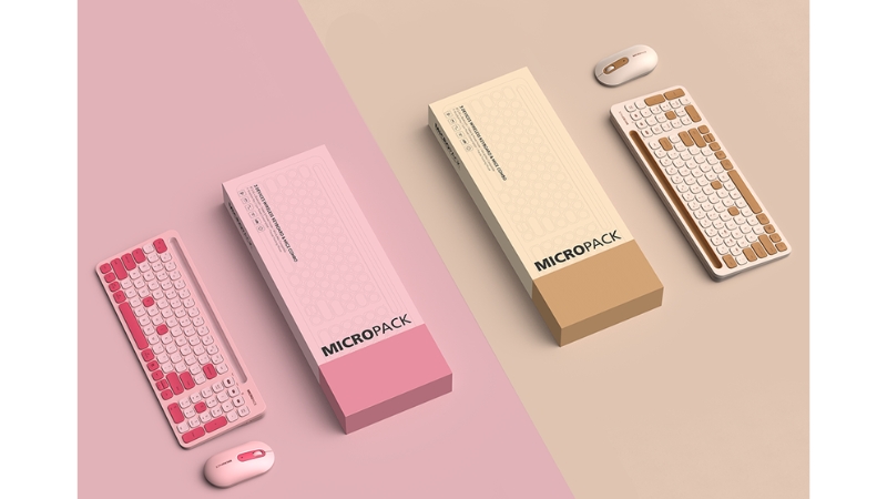 Bộ bàn phím chuột Bluetooth MicroPack Lifestyle KM-238W-KM-238W-EN-PM-13