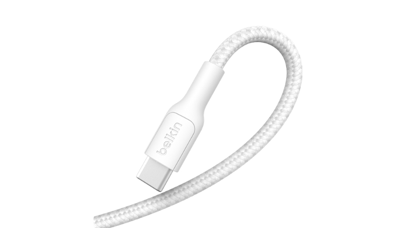 Cáp Type-C to Lightning Belkin 30W 1M bọc dù-CAA022FQ1MWH-4