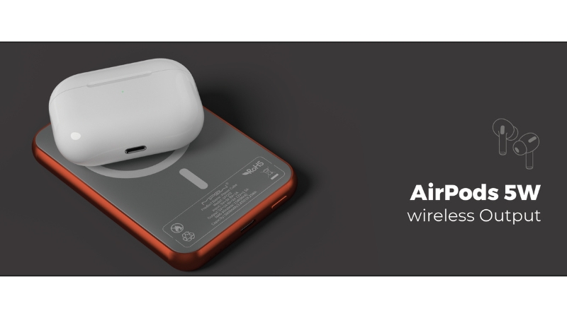 Pin sạc dự phòng Mipow 5.000 mAh 15W 3-in-1 PowerCube Ultra-Slim MX05-MX05-OR-6