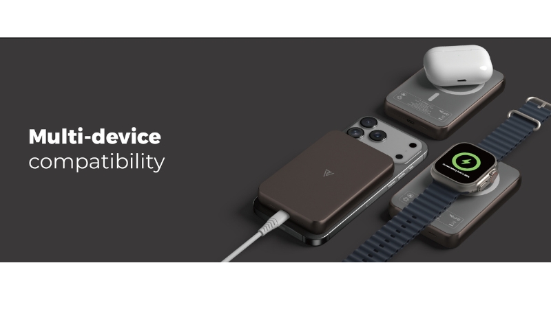 Pin sạc dự phòng Mipow 10.000 mAh 20W 3-in-1 PowerCube Ultra-Slim MX10-MX10-GG-10