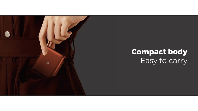 Pin sạc dự phòng Mipow 10.000 mAh 22.5W Aluminum tích hợp cáp sạc-CX10-OR-2