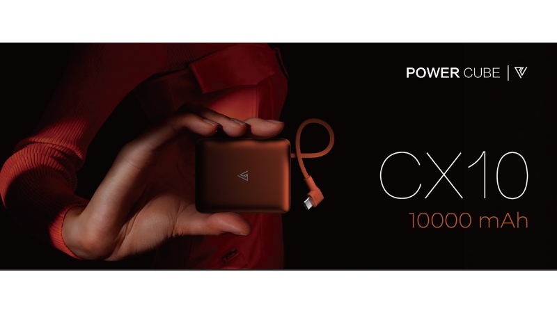 Pin sạc dự phòng Mipow 10.000 mAh 22.5W Aluminum tích hợp cáp sạc-CX10-OR-7