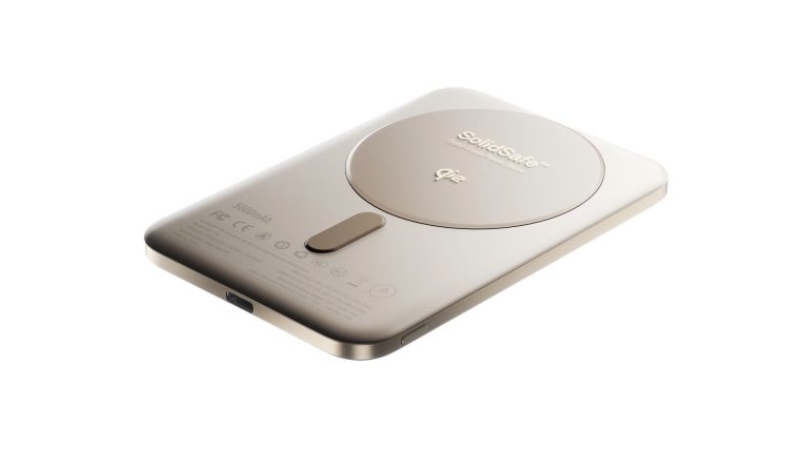 Pin sạc dự phòng thể rắn BMX 5.000 mAh Qi2 Magsafe SolidSafe Air Titanium-B3-05-GD-3