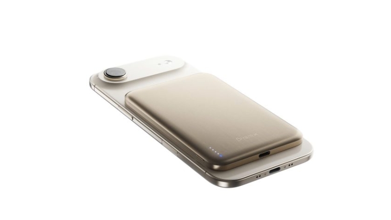 Pin sạc dự phòng thể rắn BMX 5.000 mAh Qi2 Magsafe SolidSafe Air Titanium-B3-05-GD-6