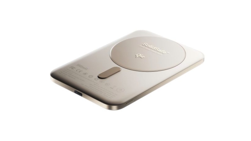 Pin sạc dự phòng thể rắn BMX 5.000 mAh Qi2 Magsafe SolidSafe Air Titanium-B3-05-GD-9