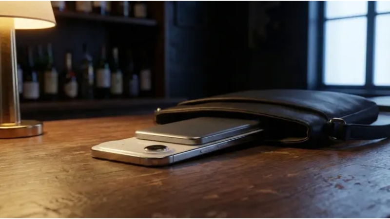 Pin sạc dự phòng thể rắn BMX 5.000 mAh Qi2 Magsafe SolidSafe Air Titanium-B3-05-GD-22