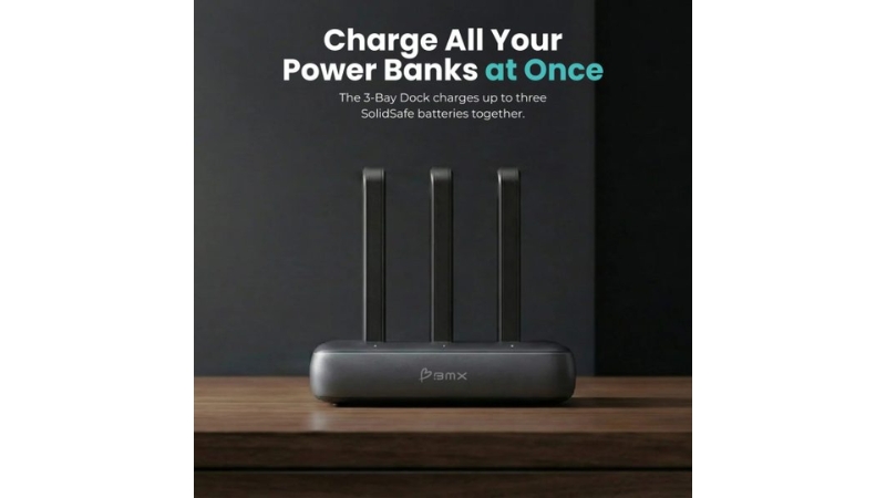 Đế sạc BMX SolidSafe 3-Bay Charging Dock-C986-3B-BL-B-12