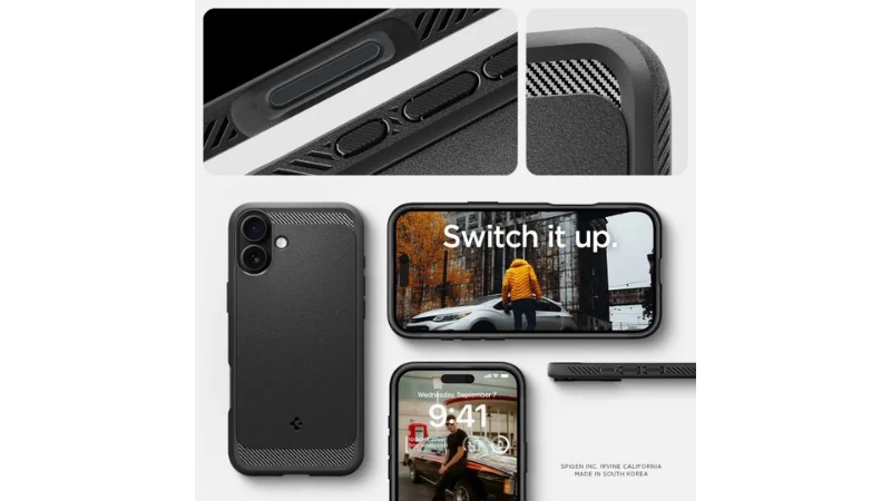 Ốp lưng Magsafe iPhone 16 Plus Spigen Rugged Amor-ACS08087-8