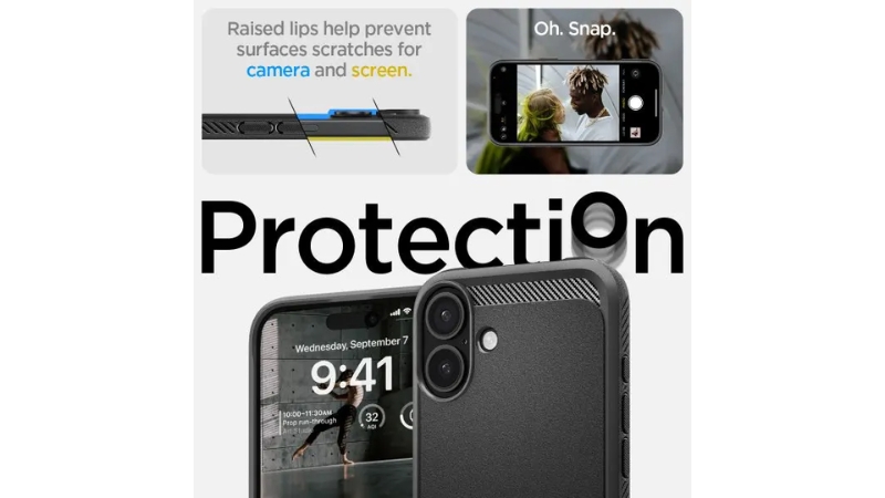 Ốp lưng Magsafe iPhone 16 Plus Spigen Rugged Amor-ACS08087-13