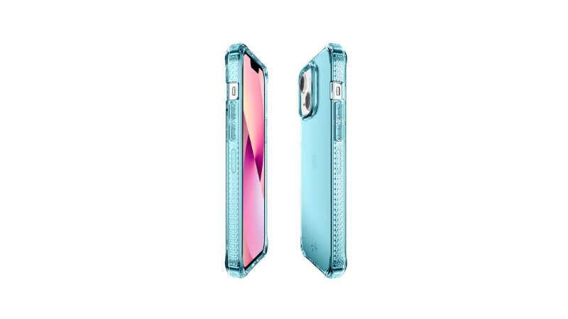 Ốp lưng chống sốc iPhone 13 Itskins Spectrum Clear Antimicrobial-AP2R-SPECM-LBLU-3