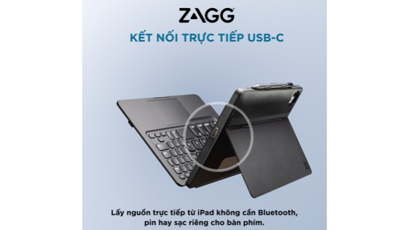 Ốp lưng kèm bàn phím iPad Air 11 inch (Air 7 6) ZAGG Pro Keys Connect-103420733-3