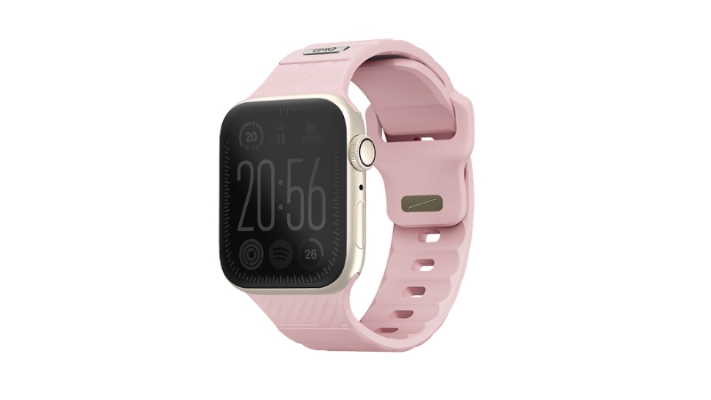 Dây đeo Apple Watch 38 40 41mm UNIQ Stride Fkm Rubber Strap-UNIQ-41MM-STRIPPNK-2