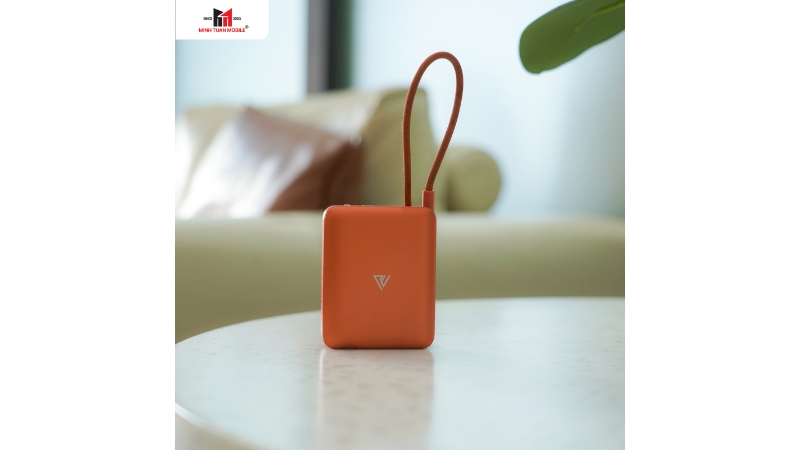 Pin sạc dự phòng Mipow 10.000 mAh 22.5W Aluminum tích hợp cáp sạc-CX10-OR-11