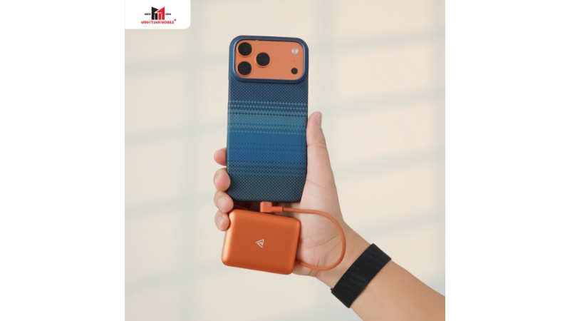 Pin sạc dự phòng Mipow 10.000 mAh 22.5W Aluminum tích hợp cáp sạc-CX10-OR-13