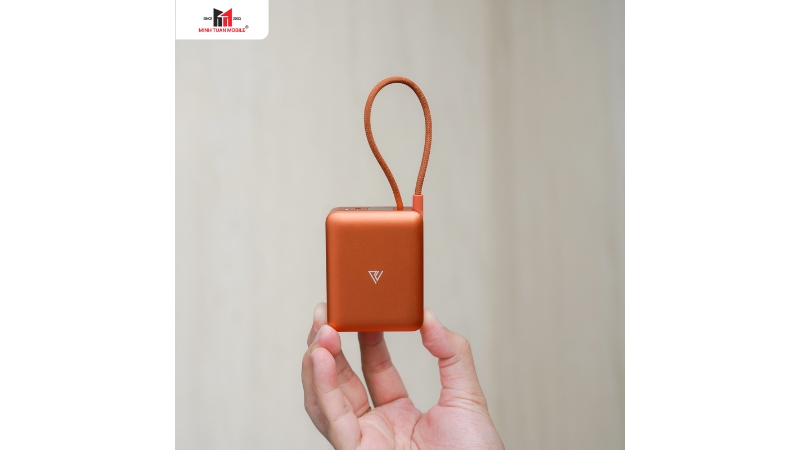 Pin sạc dự phòng Mipow 10.000 mAh 22.5W Aluminum tích hợp cáp sạc-CX10-OR-14