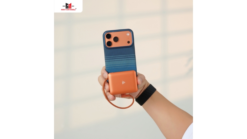 Pin sạc dự phòng Mipow 10.000 mAh 22.5W Aluminum tích hợp cáp sạc-CX10-OR-15