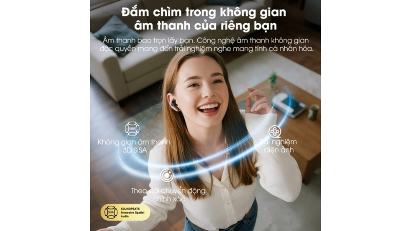 Tai nghe Bluetooth SoundPEATS Air 6 HS-SPE-AIR6HS-BLK-13