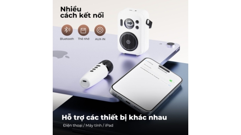 Loa Karaoke di động SoundPEATS Hi Singing Qua Sử Dụng-HISINGWHTDEMO-8