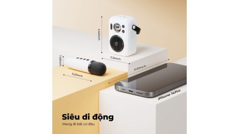 Loa Karaoke di động SoundPEATS Hi Singing Qua Sử Dụng-HISINGWHTDEMO-11