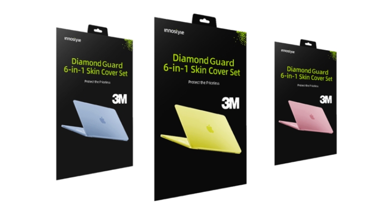 Bộ dán MacBook Neo 13 inch Innostyle 6 in 1 Diamond Guard-ISCS3404CTS-2