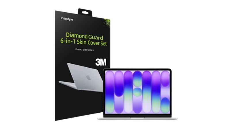 Bộ dán MacBook Neo 13 inch Innostyle 6 in 1 Diamond Guard-ISCS3404CTS-4