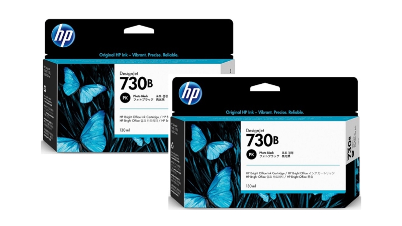 Hộp mực máy in HP 730B 130ml Photo Black DesignJet Ink Cartridge (3ED43A)-3ED43A-2