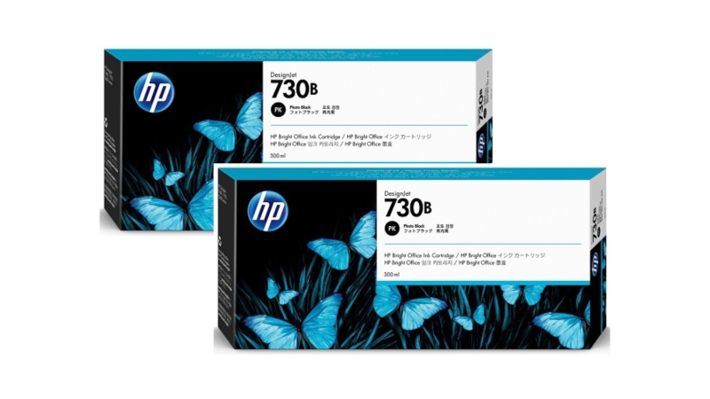 Hộp mực máy in HP 730B 300ml Photo Black DesignJet Ink Cartridge (3ED49A)-3ED49A-2