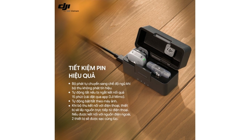 Micro thu âm DJI Mic Mini 2 (1 TX + 1 Mobile RX + Charging Case)-6937224139770-24