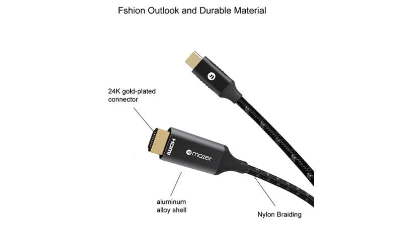 Cáp truyền dữ liệu Mazer Type-C to HDMI 4K 60Hz (2m)-M-UC2HDMI200-7
