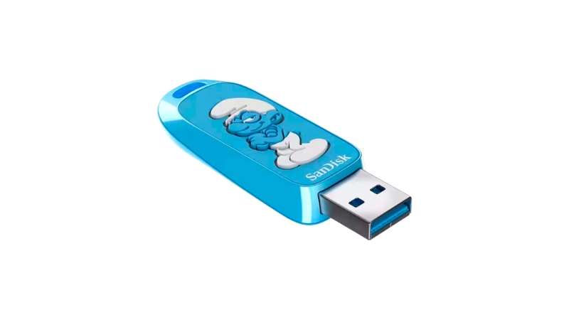 USB 3.2 Sandisk Brainy Smurf Edition Type-A SDCZIS 64GB 130MB s (SDCZIS-064G-G46)-USB14052510-3
