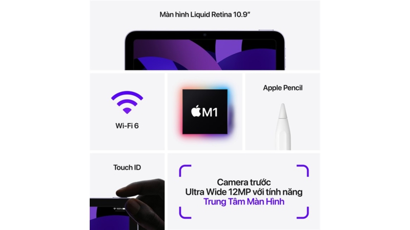 iPad Air 5 Wifi 64GB Starlight - Cũ đẹp (*****7DM7J)-X6ML27DM7J-4