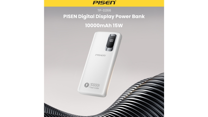 Pin sạc dự phòng Pisen 10.000 mAh 15W Fast Cube TP-D266-TP-D266-T-6