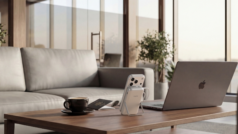 Pin sạc dự phòng Mophie 10.000 mAh 30W Essentials Snap+ Powerstation With Stand-401120760-2