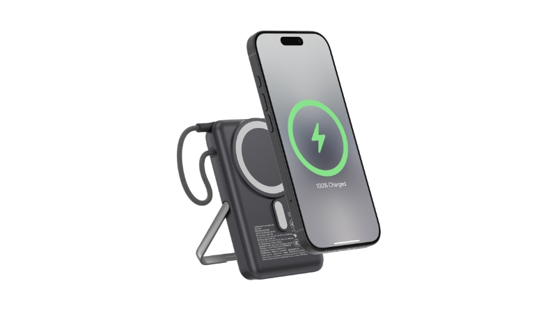 Pin sạc dự phòng Mophie 10.000 mAh 30W Essentials Snap+ Powerstation With Stand-401120760-13
