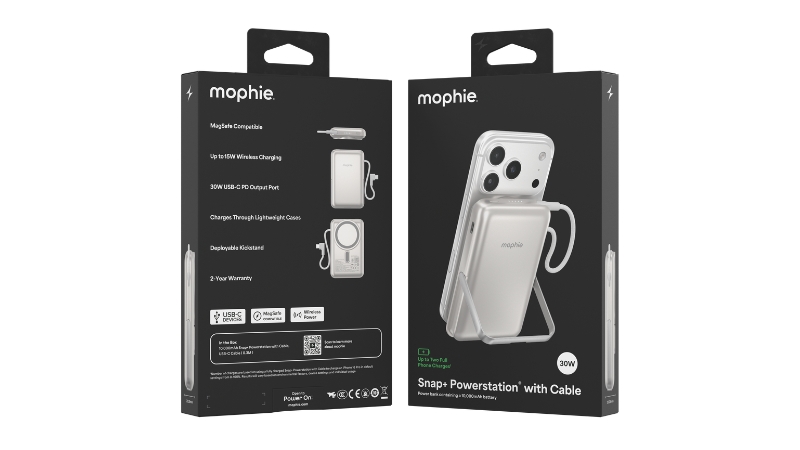 Pin sạc dự phòng Mophie 10.000 mAh 30W Essentials Snap+ Powerstation With Stand-401120760-8