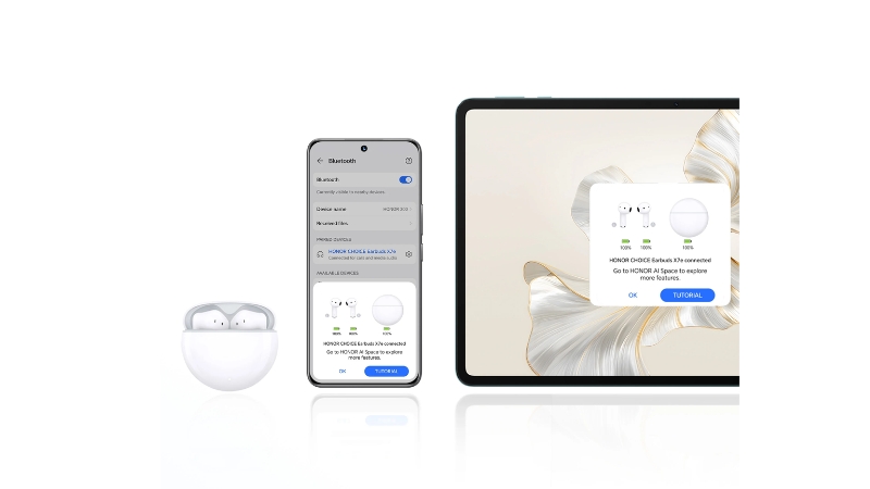 Tai nghe Bluetooth Honor Choice Earbuds X7e-PKAST-ME00WHI-11