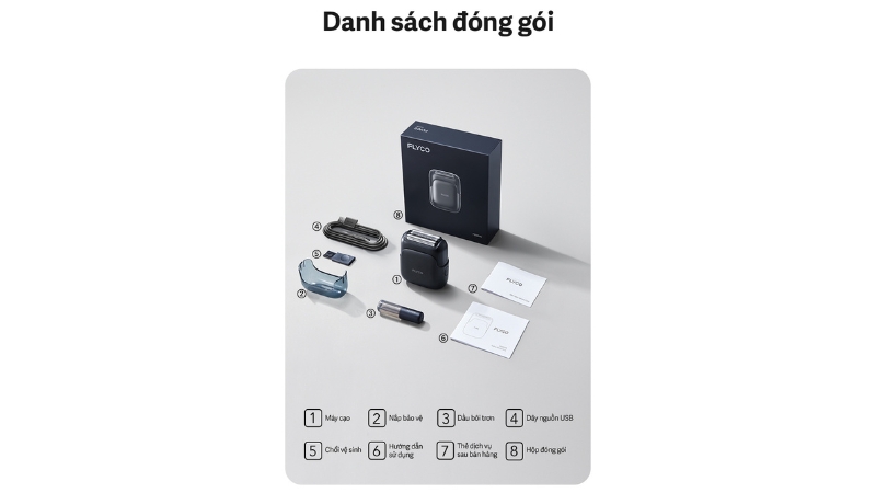 Máy cạo râu điện tuyến tính Flyco FS685VN-FS685VNBLK-10